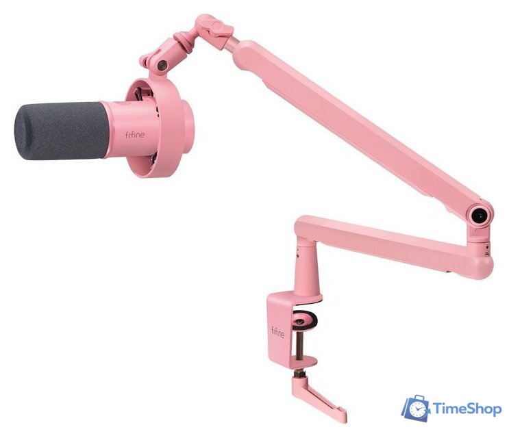 Проводной микрофон FIFINE T688 (розовый) - Изображение №4 — Интернет-магазин Time-Shop