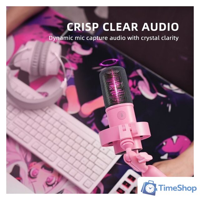 Проводной микрофон FIFINE T688 (розовый) - Изображение №11 — Интернет-магазин Time-Shop