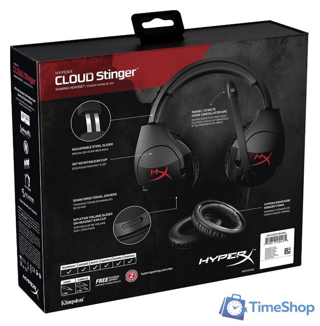 Наушники HyperX Cloud Stinger (черный) - Изображение №6 — Интернет-магазин Time-Shop