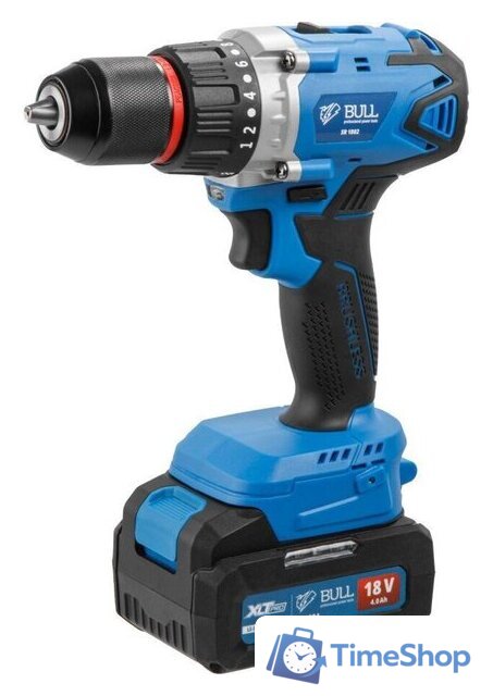 Дрель-шуруповерт Bull SR 1802 1329863 (с 2-мя АКБ, кейс) - Изображение №4 — Интернет-магазин Time-Shop