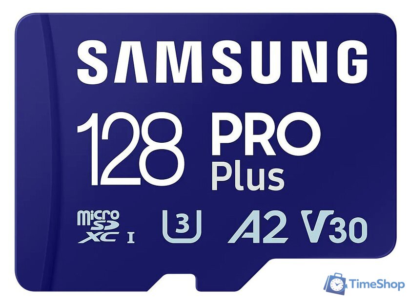 Карта памяти Samsung PRO Plus microSDXC 128GB MB-MD128SA/EU (с адаптером) - Изображение №1 — Интернет-магазин Time-Shop