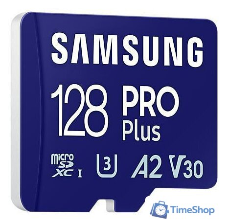 Карта памяти Samsung PRO Plus microSDXC 128GB MB-MD128SA/EU (с адаптером) - Изображение №3 — Интернет-магазин Time-Shop