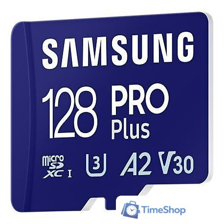 Карта памяти Samsung PRO Plus microSDXC 128GB MB-MD128SA/EU (с адаптером) - Изображение №2 — Интернет-магазин Time-Shop