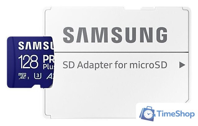 Карта памяти Samsung PRO Plus microSDXC 128GB MB-MD128SA/EU (с адаптером) - Изображение №5 — Интернет-магазин Time-Shop