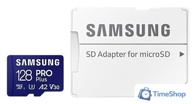 Карта памяти Samsung PRO Plus microSDXC 128GB MB-MD128SA/EU (с адаптером) - Изображение №6 — Интернет-магазин Time-Shop