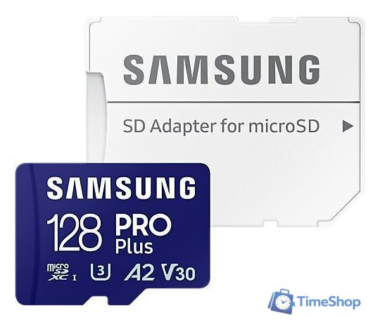 Карта памяти Samsung PRO Plus microSDXC 128GB MB-MD128SA/EU (с адаптером) - Изображение №4 — Интернет-магазин Time-Shop
