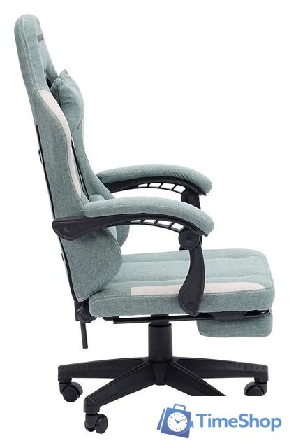 Игровое (геймерское) кресло CHAIRMAN CH26 (ткань, зеленый/бежевый) - Изображение №4 — Интернет-магазин Time-Shop