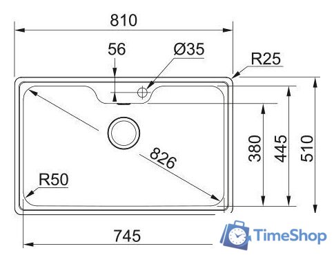 Кухонная мойка Franke BCX 610-81 101.0689.879 (стальной) - Изображение №2 — Интернет-магазин Time-Shop