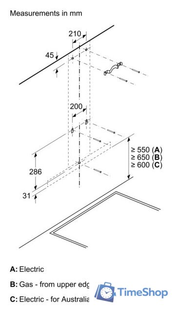 Кухонная вытяжка Bosch Serie 2 DWB96BC60 - Изображение №8 — Интернет-магазин Time-Shop