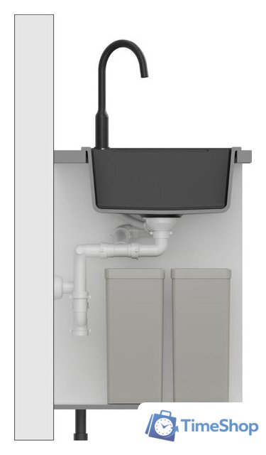 Кухонная мойка Quadron HB8224U8-G1_P2O - Изображение №4 — Интернет-магазин Time-Shop