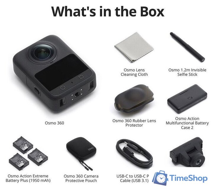 Экшен-камера DJI Osmo 360 Adventure Combo - Изображение №9 — Интернет-магазин Time-Shop