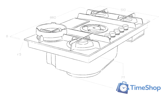Варочная панель Elica NikolaTesla Flame BL/A/88 - Изображение №6 — Интернет-магазин Time-Shop