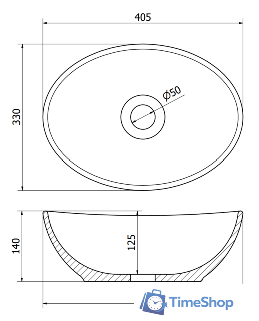 Умывальник Mexen Elza MEX-21014061 - Изображение №2 — Интернет-магазин Time-Shop