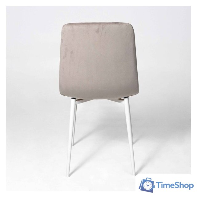 Стул Алвест AV 406-N (бежевый бархат Confetti smoke/белый) - Изображение №6 — Интернет-магазин Time-Shop