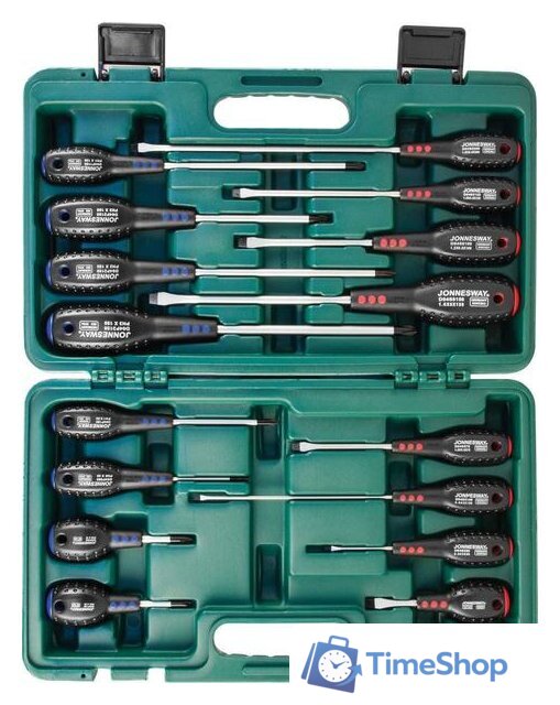 Набор отверток Jonnesway D04PP16S (16 предметов) - Изображение №1 — Интернет-магазин Time-Shop
