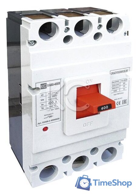 Выключатель автоматический КС ВА 88-400S 400А 3P 35кА SVA88-3-40040035 - Изображение №1 — Интернет-магазин Time-Shop