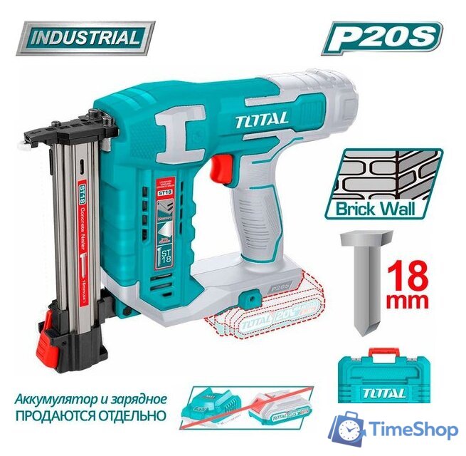 Гвоздезабиватель Total TCSTLI3805 (без АКБ, кейс) - Изображение №1 — Интернет-магазин Time-Shop
