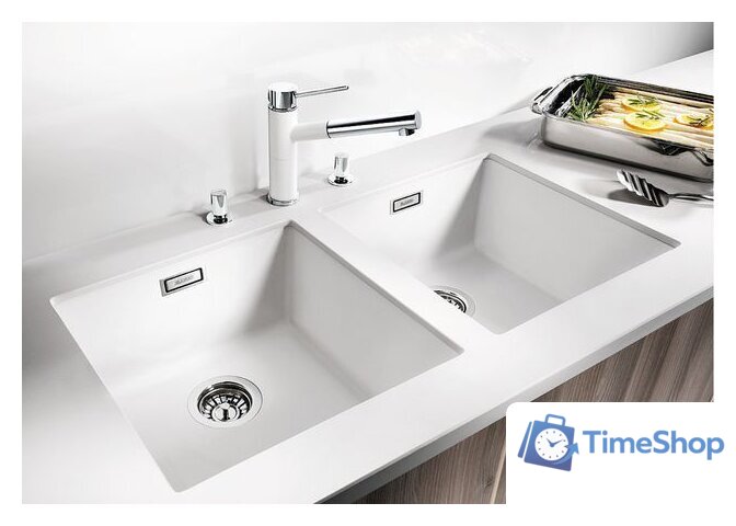 Кухонная мойка Blanco Subline 400-U (белый) - Изображение №2 — Интернет-магазин Time-Shop