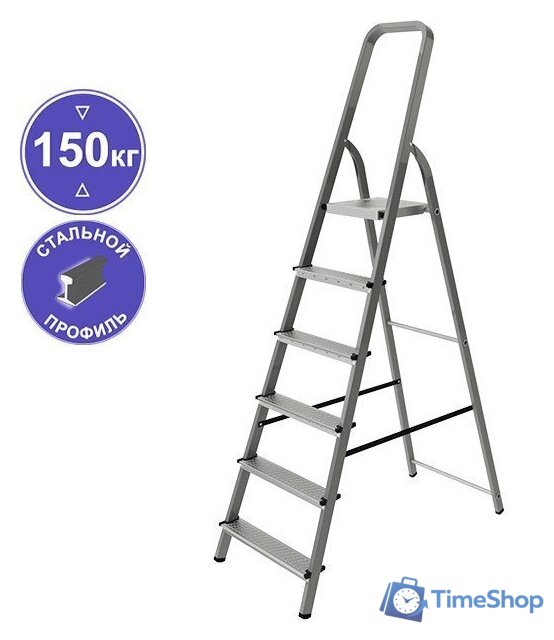 Лестница-стремянка Новая высота NV1150 (6 ступеней) - Изображение №1 — Интернет-магазин Time-Shop