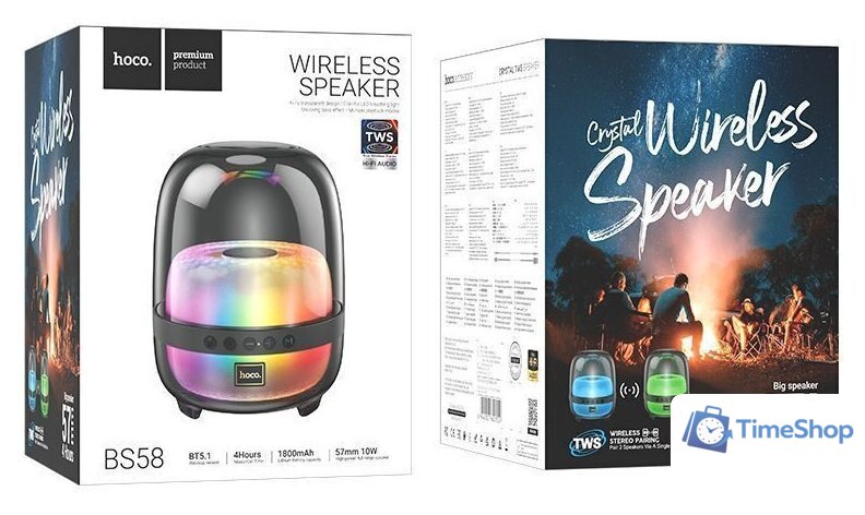 Беспроводная колонка Hoco BS58 - Изображение №8 — Интернет-магазин Time-Shop