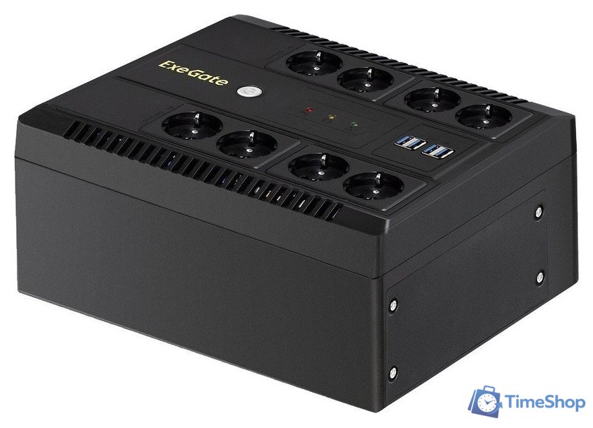 Источник бесперебойного питания ExeGate Neo NNB-1000.LED.AVR.8SH.CH EX293855RUS - Изображение №1 — Интернет-магазин Time-Shop