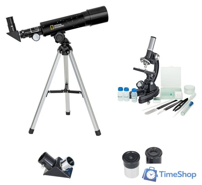 Детский микроскоп, телескоп Bresser National Geographic 50/360 и 300x-1200x 31310 - Изображение №7 — Интернет-магазин Time-Shop