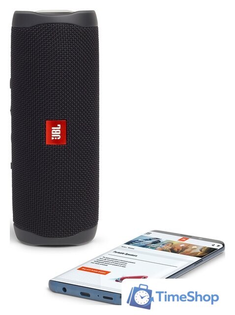 Беспроводная колонка JBL Flip 5 (черный) - Изображение №6 — Интернет-магазин Time-Shop