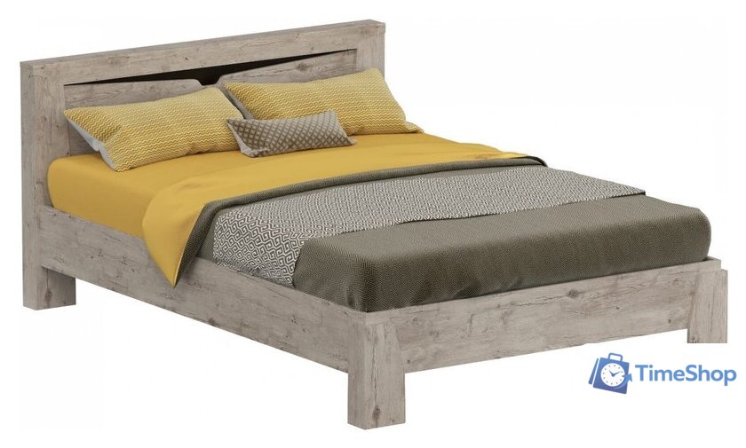 Кровать Мебельград Соренто с ортопедическим осн. 180x200 (дуб бонифаций/кофе структурный матовый) - Изображение №1 — Интернет-магазин Time-Shop