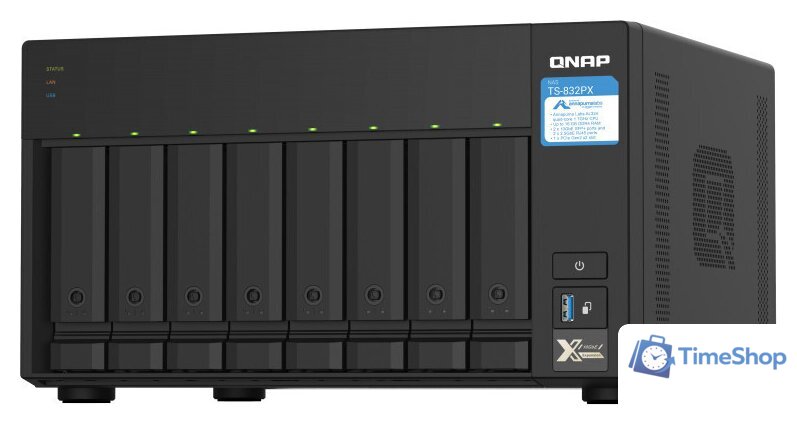 Сетевой накопитель QNAP TS-832PX-4G - Изображение №1 — Интернет-магазин Time-Shop