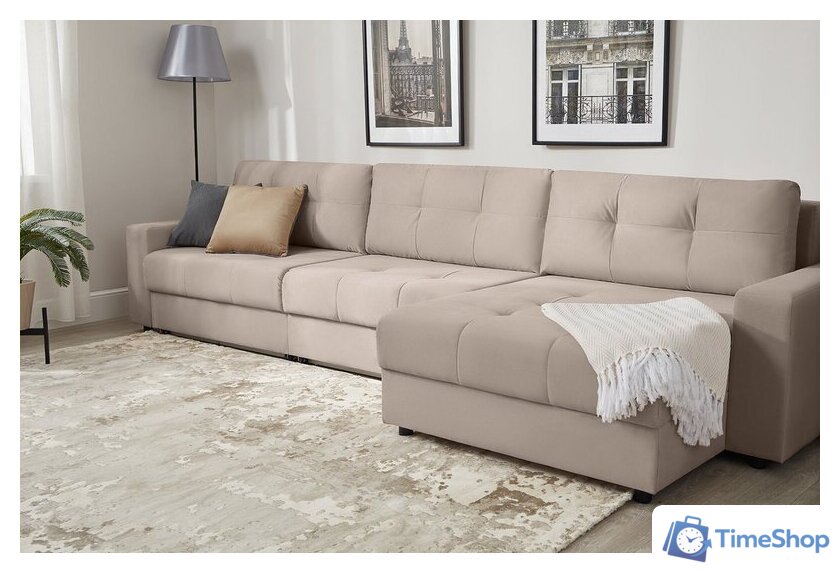 Угловой диван Mio Tesoro Манчестер 292 1.5ек-1.5ек-1.5пф (1101 бежевый) - Изображение №11 — Интернет-магазин Time-Shop