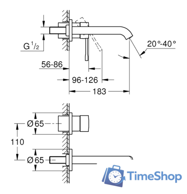 Смеситель Grohe Essence New 19408DL1 (теплый закат, матовый) - Изображение №2 — Интернет-магазин Time-Shop