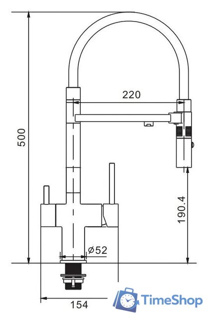 Смеситель Rose R958C (белый) - Изображение №10 — Интернет-магазин Time-Shop
