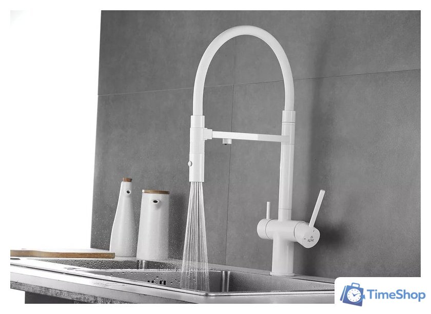 Смеситель Rose R958C (белый) - Изображение №5 — Интернет-магазин Time-Shop