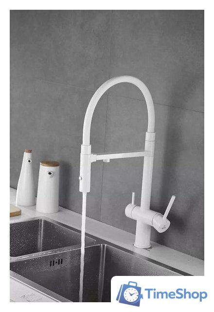 Смеситель Rose R958C (белый) - Изображение №4 — Интернет-магазин Time-Shop