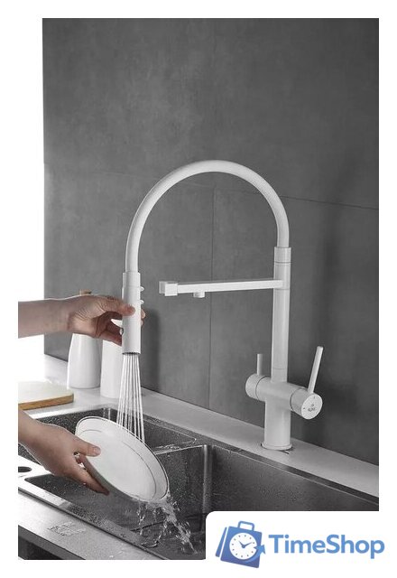 Смеситель Rose R958C (белый) - Изображение №7 — Интернет-магазин Time-Shop