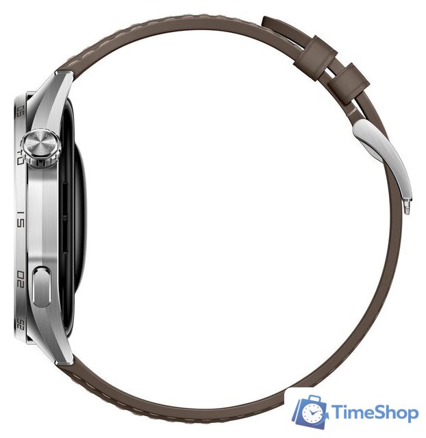 Умные часы Huawei Watch GT 6 46 мм (серебристый, с коричневым кожаным ремешком, международная версия) - Изображение №5 — Интернет-магазин Time-Shop