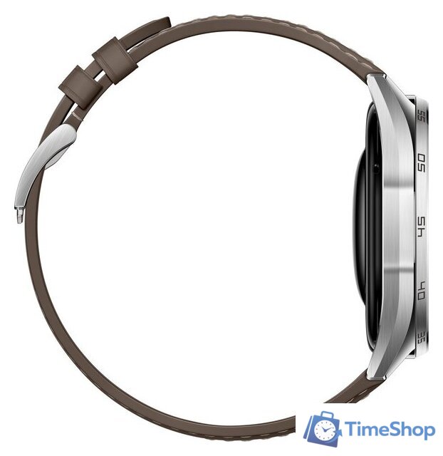 Умные часы Huawei Watch GT 6 46 мм (серебристый, с коричневым кожаным ремешком, международная версия) - Изображение №6 — Интернет-магазин Time-Shop