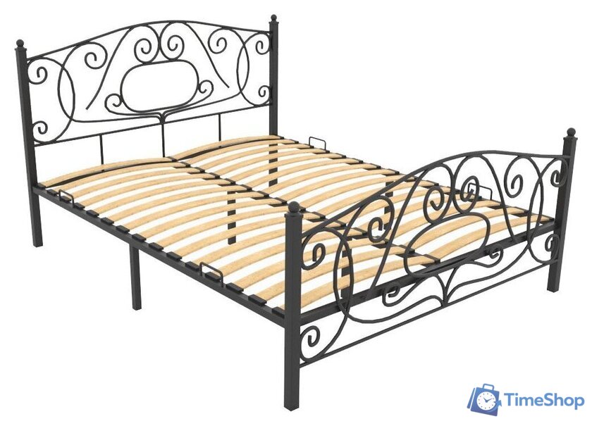 Кровать Князев Мебель Виктория 180x200 ВЯ.180.200.Ч (черный муар) - Изображение №1 — Интернет-магазин Time-Shop