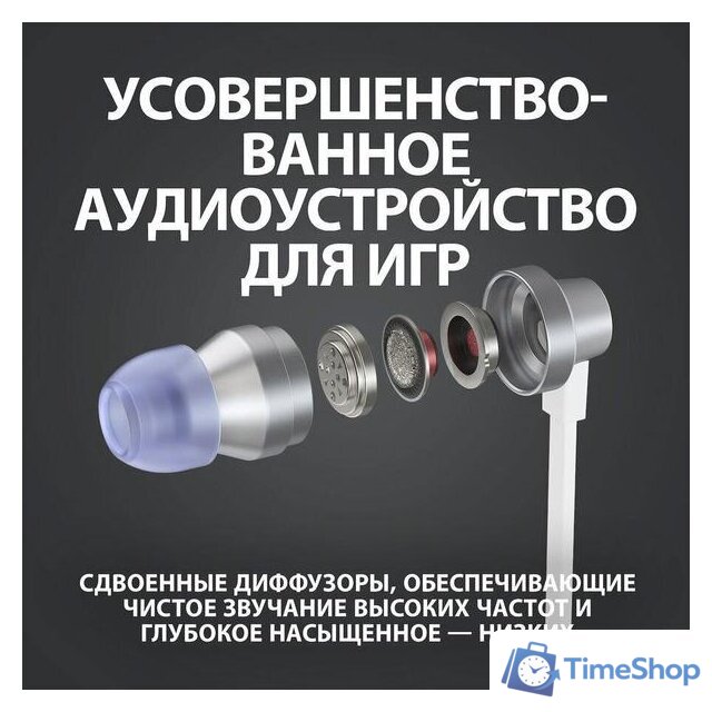 Наушники Logitech G333 (серебристый/белый) - Изображение №7 — Интернет-магазин Time-Shop