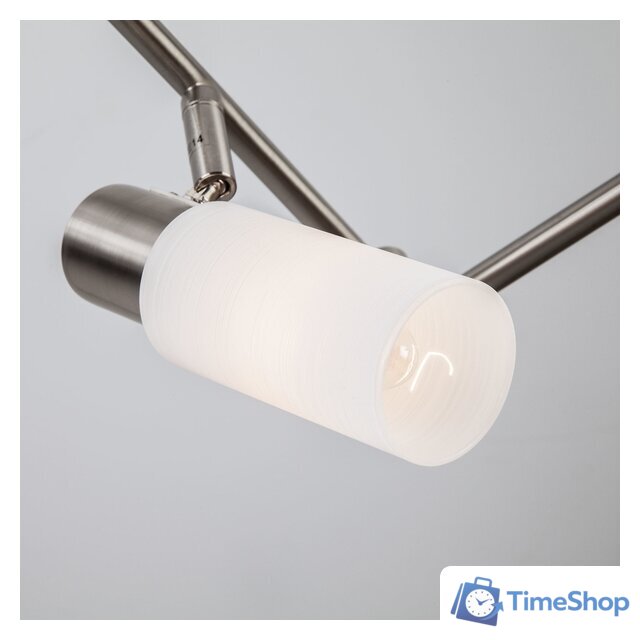 Припотолочная люстра Евросвет Madison 20043/6 (сатин-никель) - Изображение №2 — Интернет-магазин Time-Shop