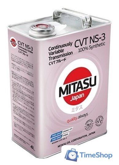 Трансмиссионное масло Mitasu MJ-313 CVT NS-3 4л - Изображение №1 — Интернет-магазин Time-Shop