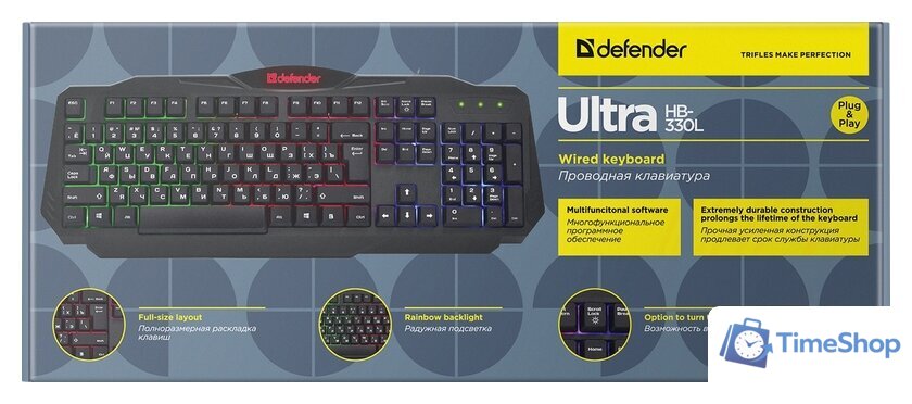 Клавиатура Defender Ultra HB-330L RU - Изображение №3 — Интернет-магазин Time-Shop