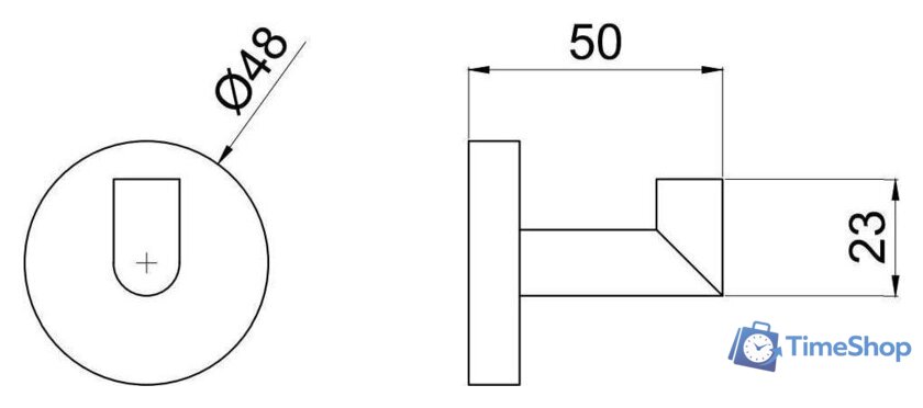 Крючок для ванны Allen Brau Priority 6.31001-00 - Изображение №2 — Интернет-магазин Time-Shop