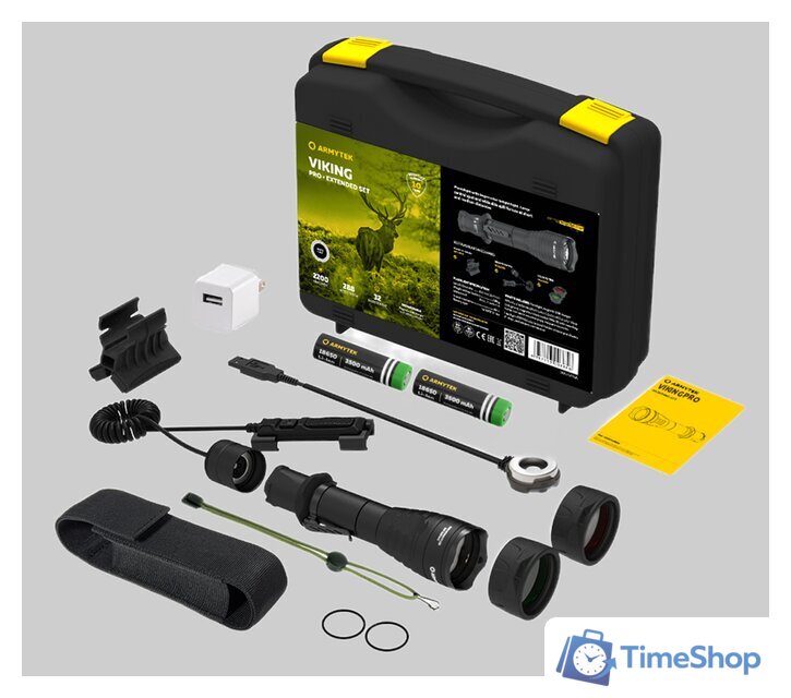 Фонарь Armytek Viking Pro Magnet USB Extended Set - Изображение №7 — Интернет-магазин Time-Shop