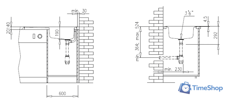 Кухонная мойка TEKA Classico 1C 1E MTX [10119057] - Изображение №4 — Интернет-магазин Time-Shop
