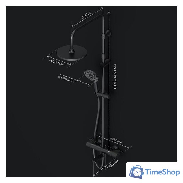 Душевая система  AM.PM X-Joy F0785A522 - Изображение №11 — Интернет-магазин Time-Shop