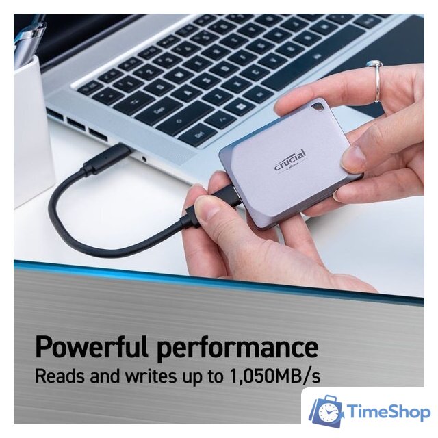 Внешний накопитель Crucial X9 Pro 1TB CT1000X9PROSSD9 - Изображение №2 — Интернет-магазин Time-Shop