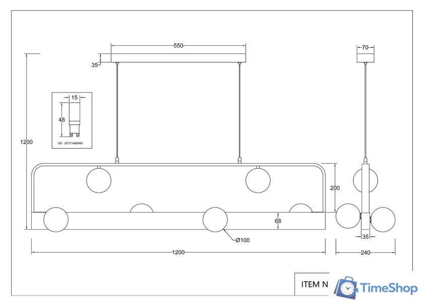 Подвесная люстра Favourite 4072-6P - Изображение №6 — Интернет-магазин Time-Shop