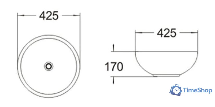 Умывальник SantiLine SL-1065 - Изображение №2 — Интернет-магазин Time-Shop