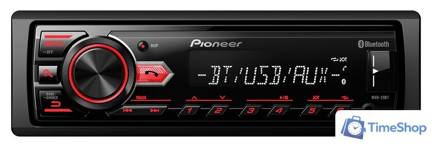 USB-магнитола Pioneer MVH-29BT - Изображение №1 — Интернет-магазин Time-Shop